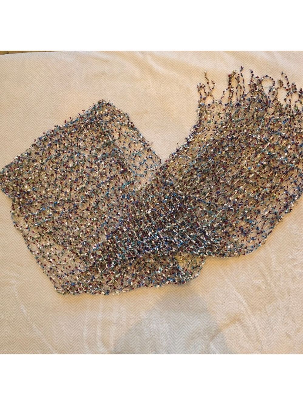 *4 for $25* Multicolor Handknit Scarf